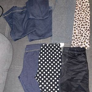 9 pairs of leggings
